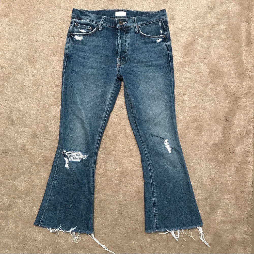 MOTHER jeans “Nomad Cropped Fray”